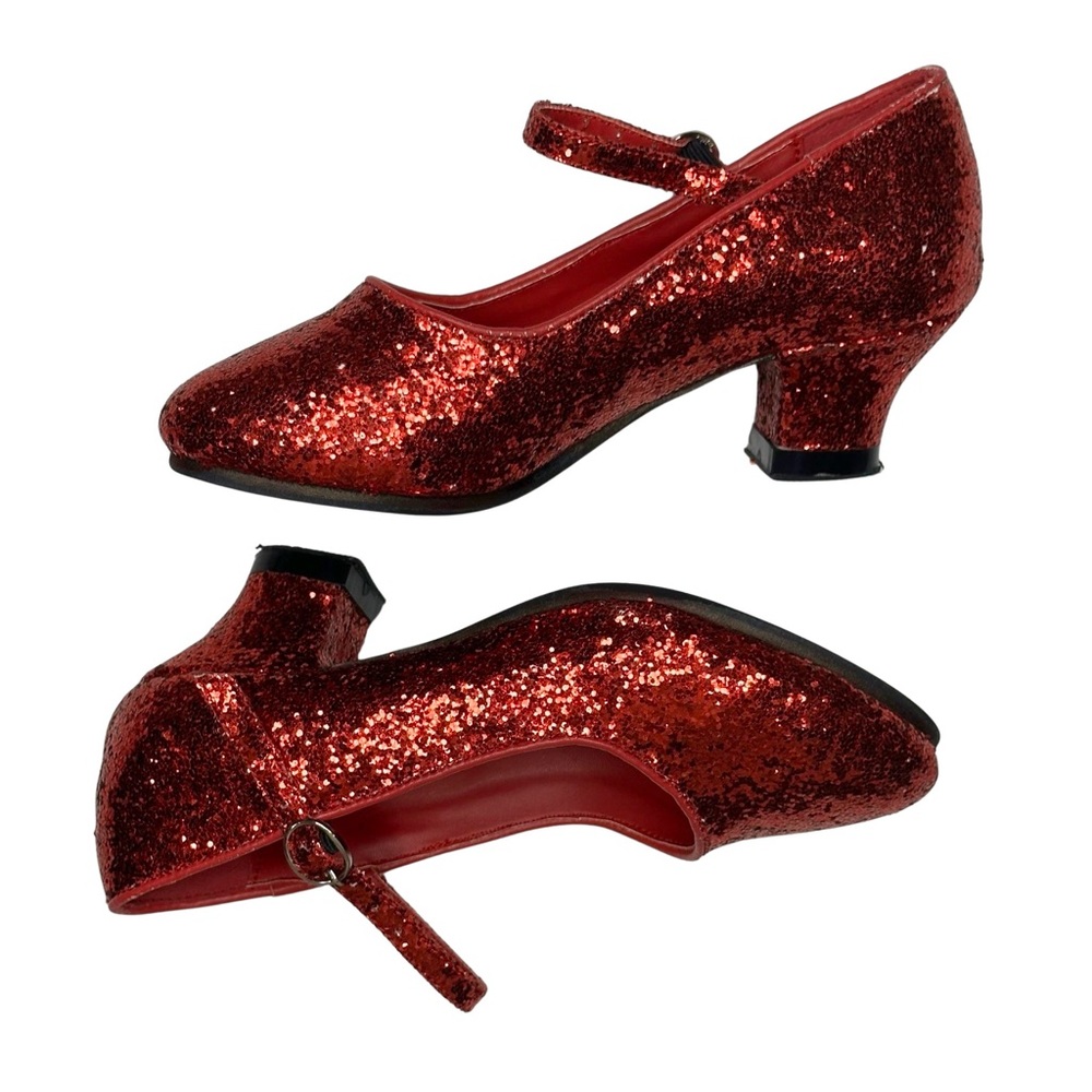 Competitive Dancer By Very Fine Red Glitter Shoes